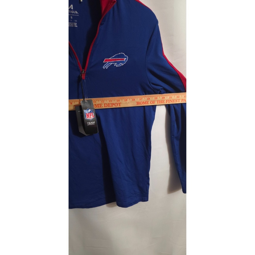 NFL Buffalo Bills Antigua Quarter-Zip Pullover Top, Mens Small, NWT - Picture 12 of 13